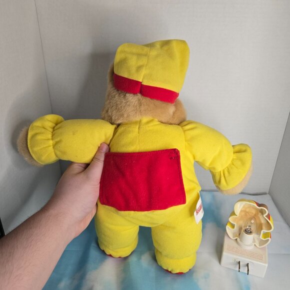 Vintage Kidpower Hugabear Nightlighter Plush Stuffed Animal Yellow With Light - Picture 5 of 10